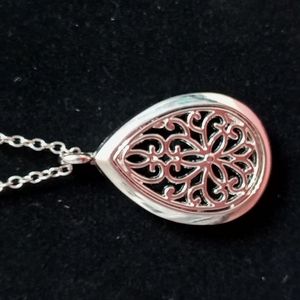 Stainless Teardrop Aromatherapy Necklace